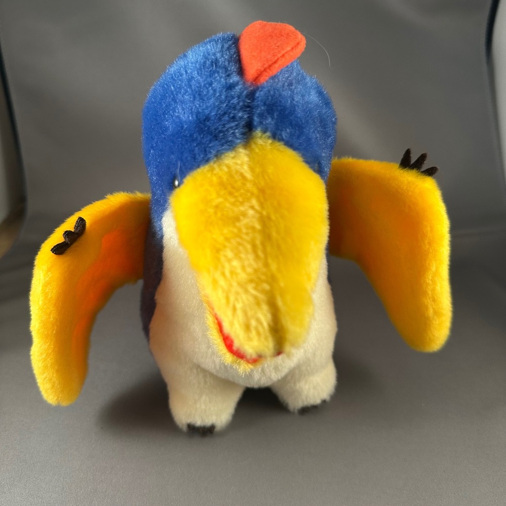 Amuse‎ King Battle Pterodactyl Plush Blue Yellow Orange Stuffed Toy